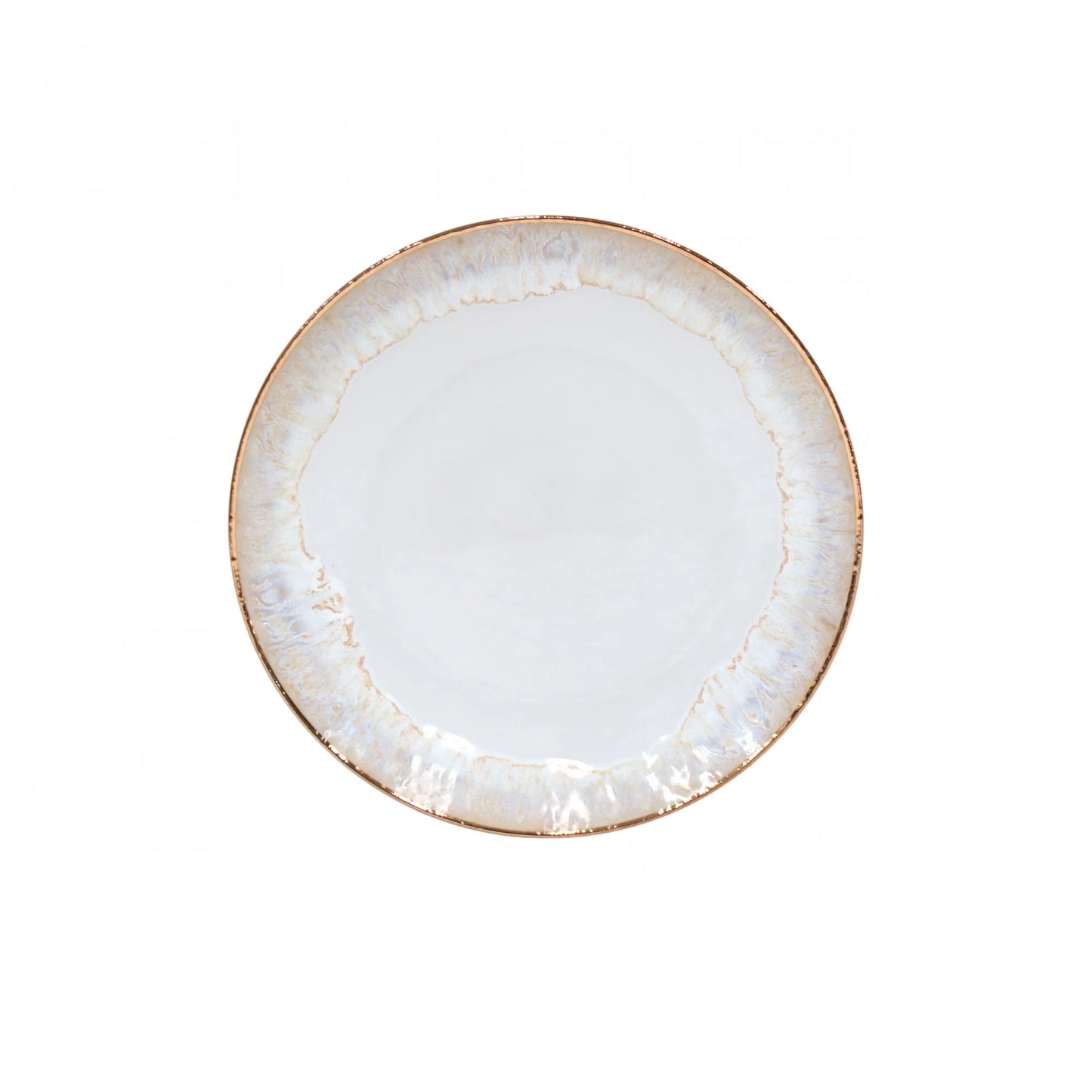 Dinner Plate Taormina White/Gold  11"