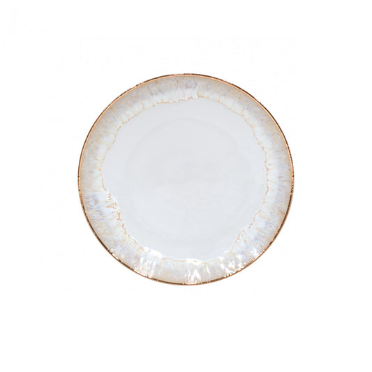 Plato llano Taormina Blanco/Dorado 28 cm
