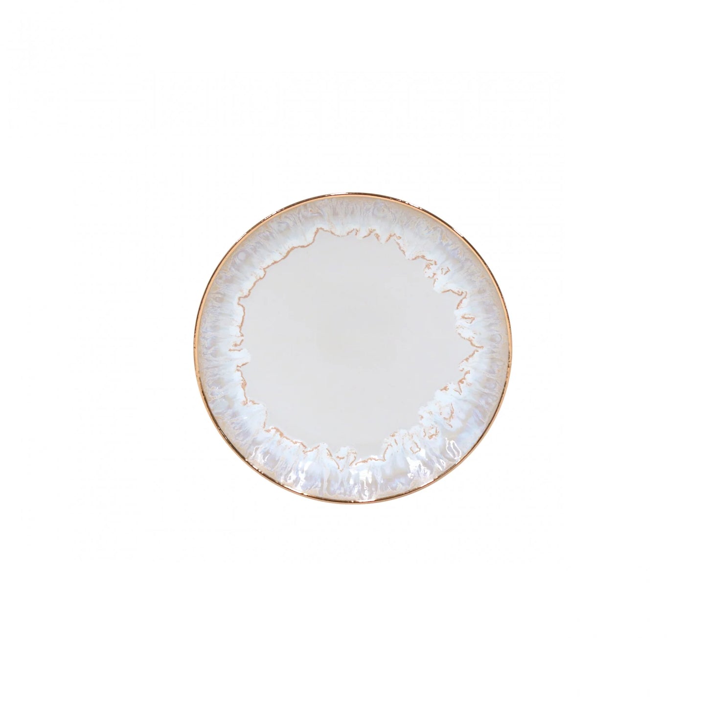 Plato de ensalada/postre Taormina Blanco/Dorado 23 cm