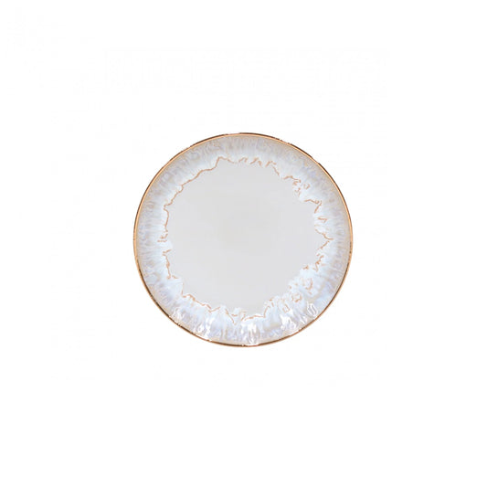 Plato de ensalada/postre Taormina Blanco/Dorado 23 cm