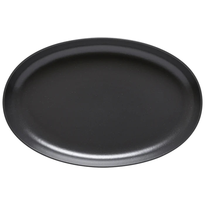 Large Oval Platter Pacifica Seed Grey  16"