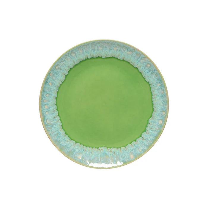 Plato llano Taormina Verde Lima 11"