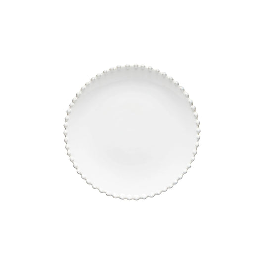 Plato de ensalada/postre blanco perla de 8"