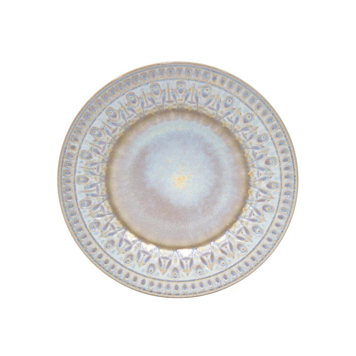 Plato de Ensalada/Postre Cristal Nácar Azul 23 cm