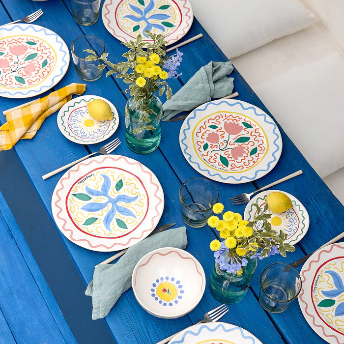 Dinner Plate Capri Ma Chérie Summer Bliss  Tulip White 11"