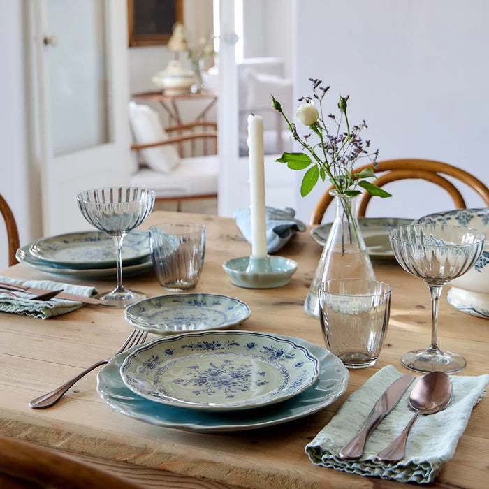 Salad/Dessert Plate, Vila Olive-Blue  8"