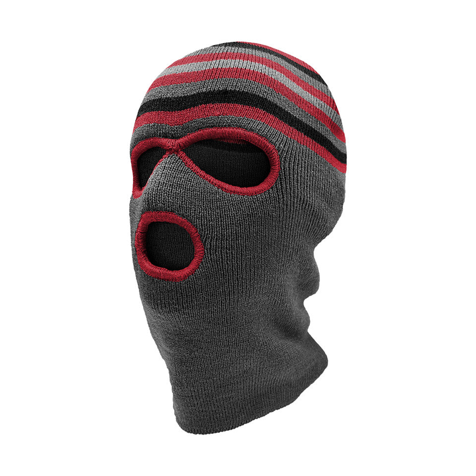 BOYS KNIT 3 HOLE FACE MASK RED