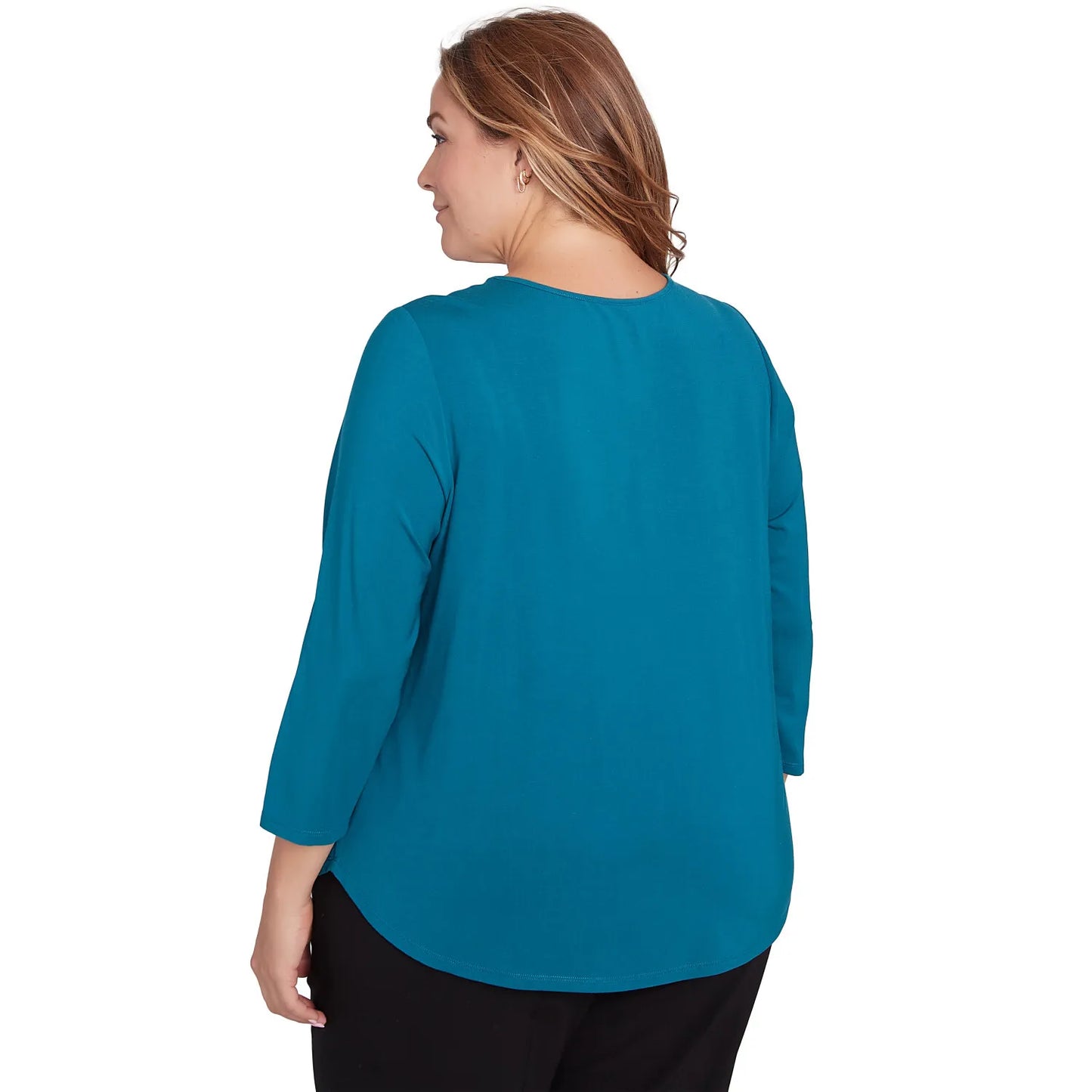 Plus Micro Bead Chain Stretch Solid Top Adriate   - Ruby Rd