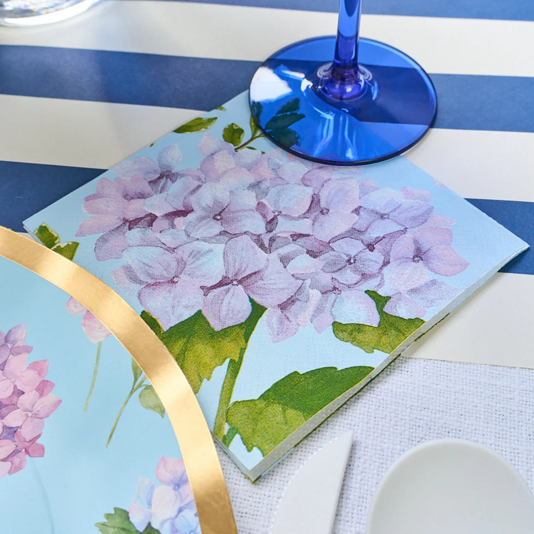 Cocktail Napkin Hydrangeas