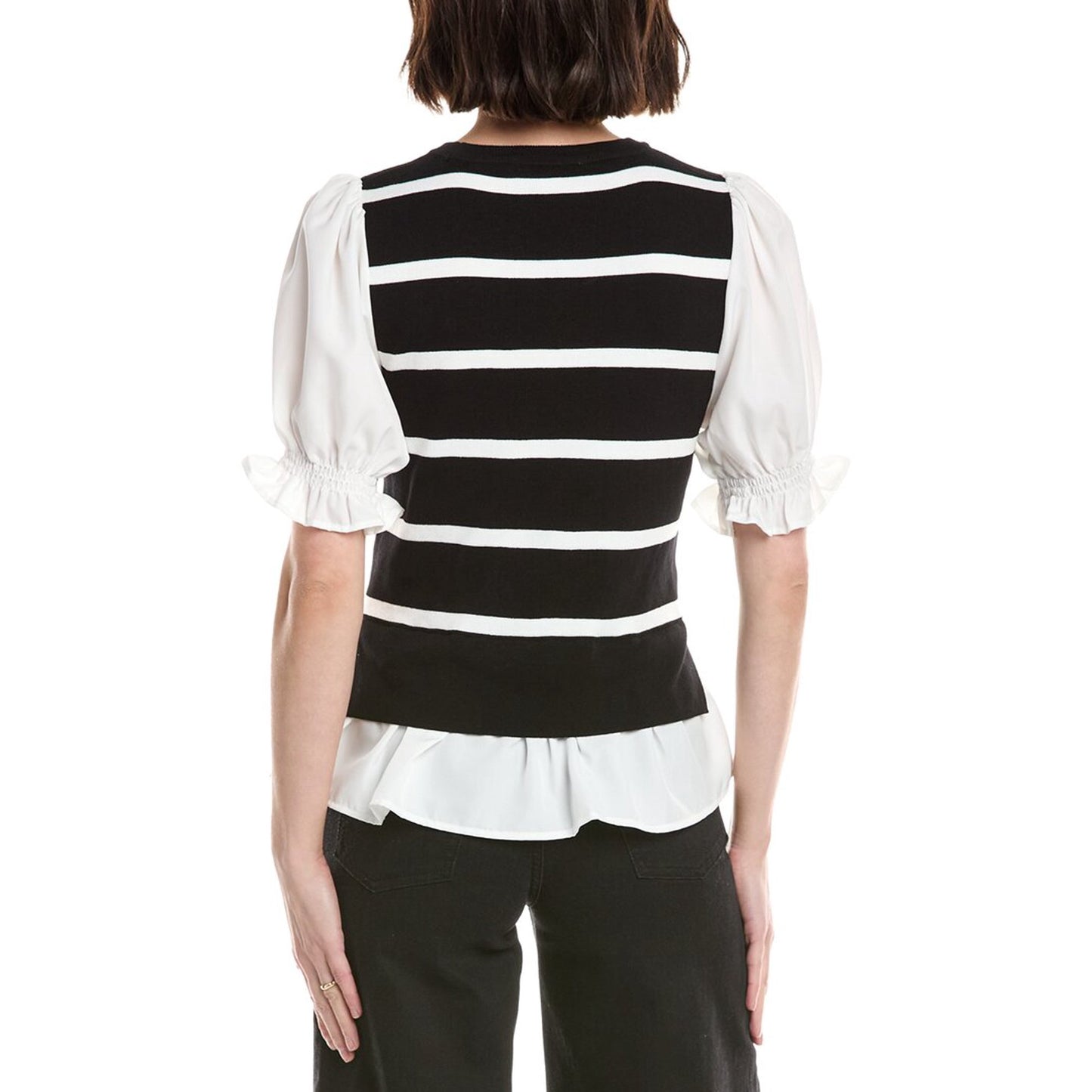 Pullover Black/White - Nanette