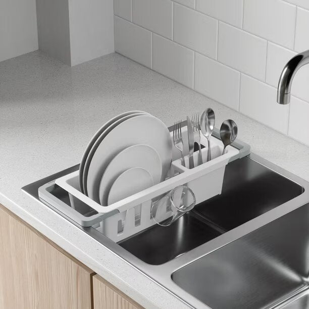 Compact OTS Dish Rack White/Grey