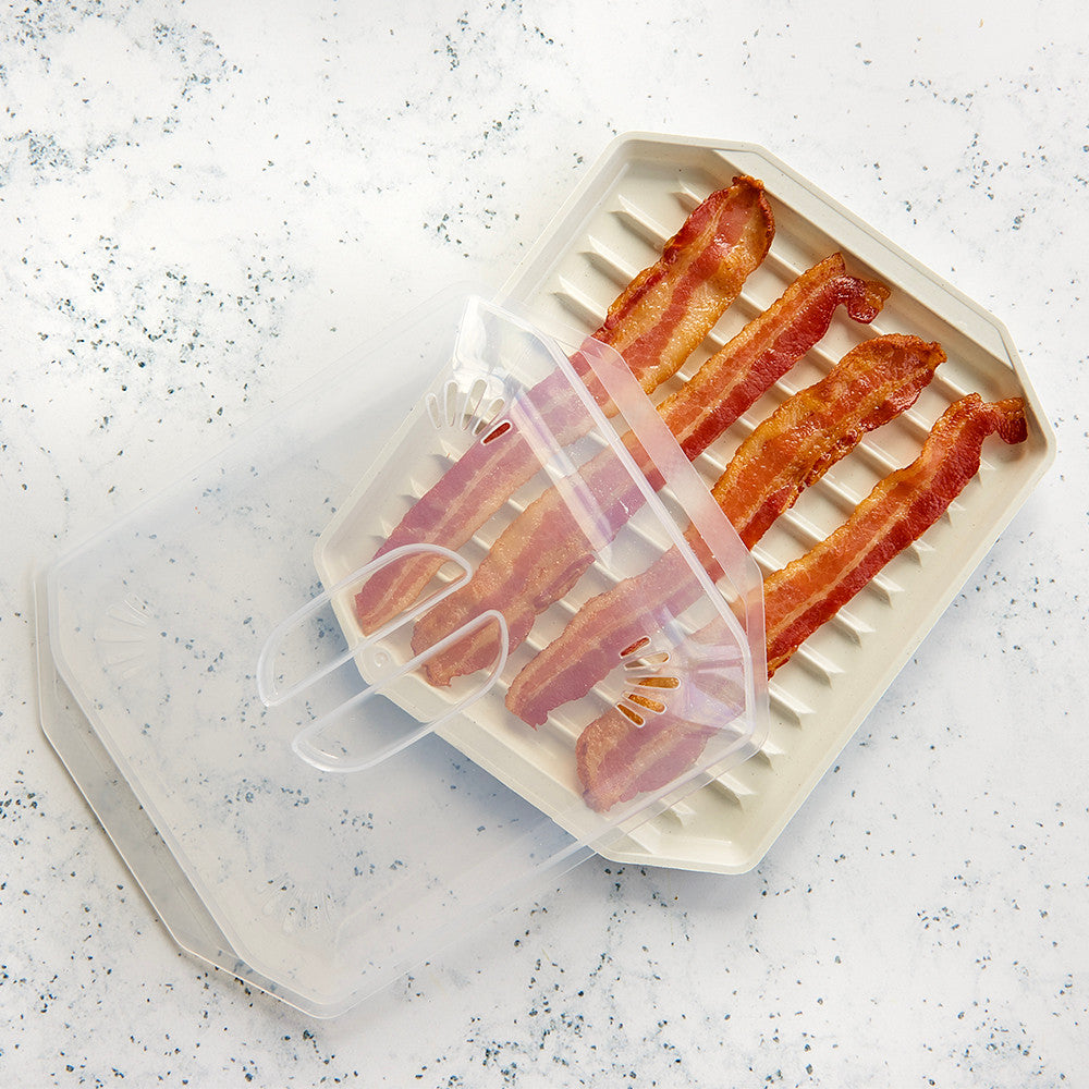 Compact Bacon Tray with Lid