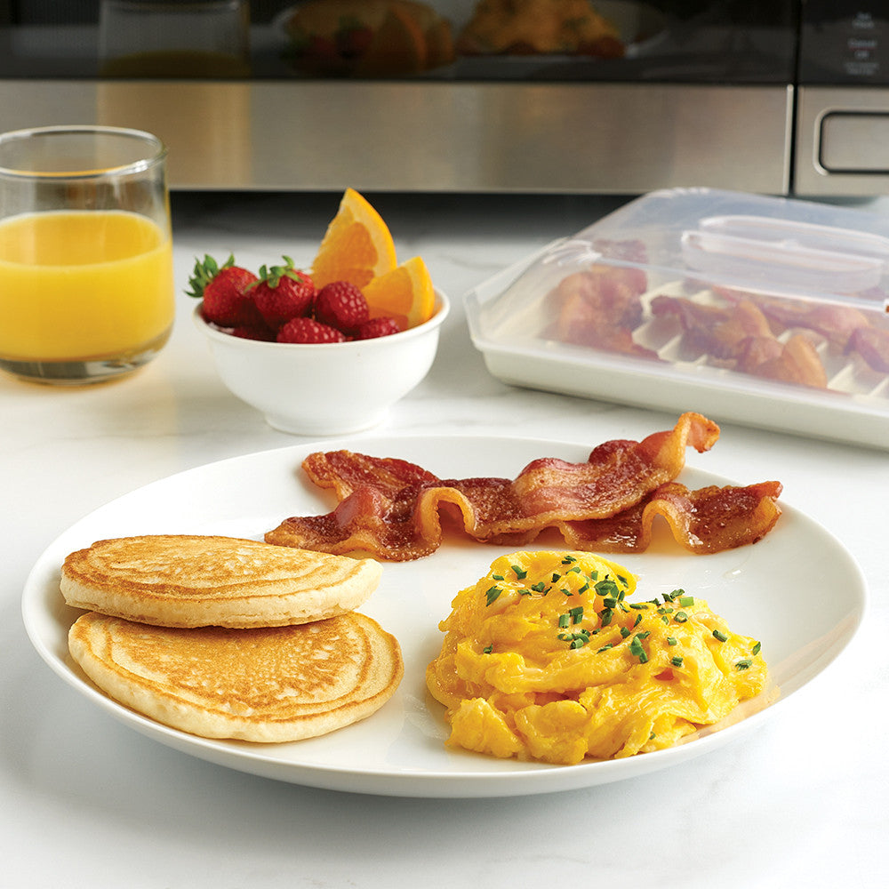 Compact Bacon Tray with Lid