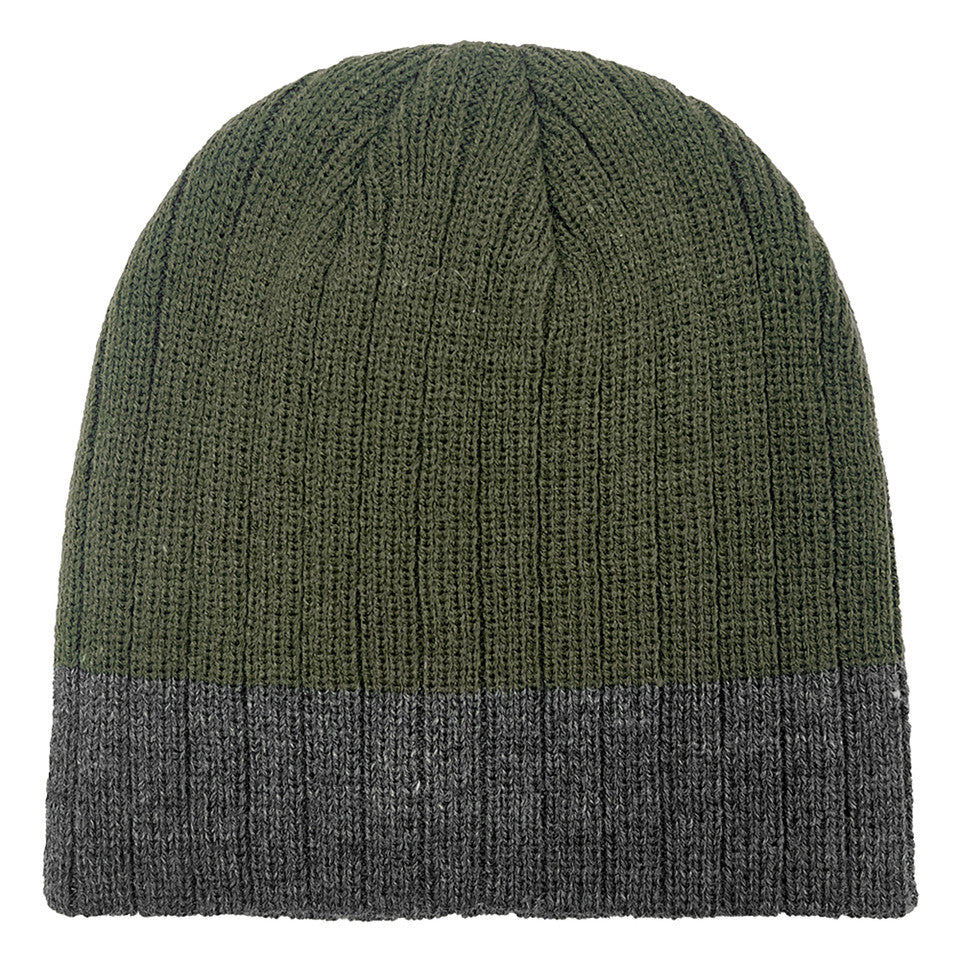 RIBBED BEANIE OLIVE