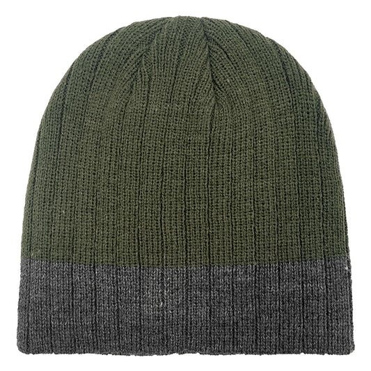 RIBBED BEANIE OLIVE