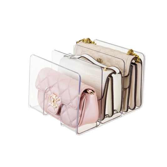 Clear - 4-Section Purse Storage Organizer