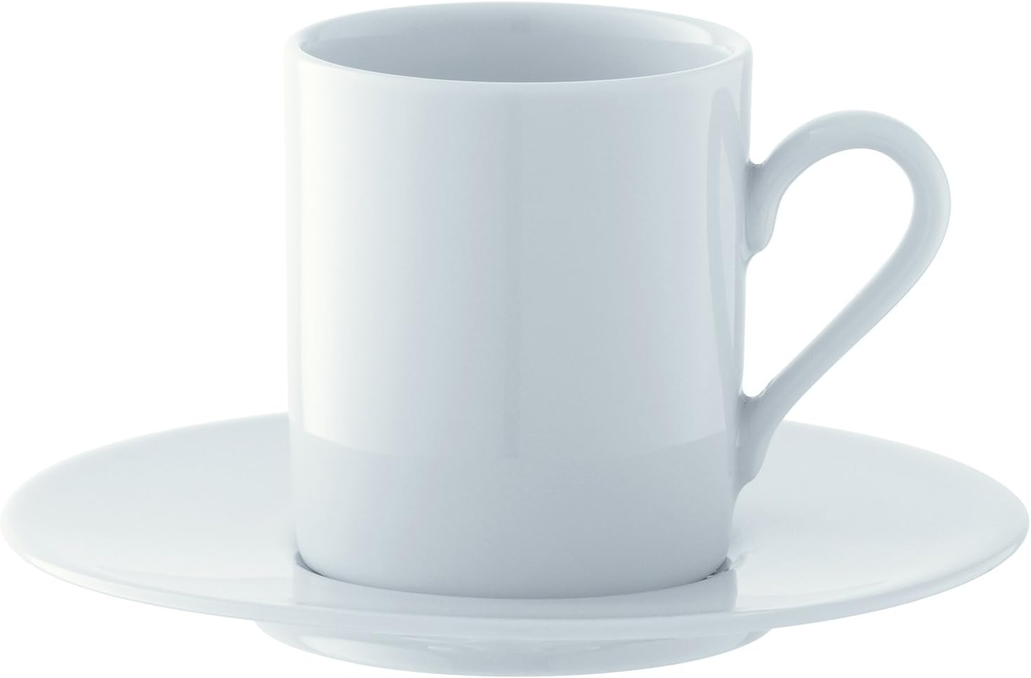 Cup and saucer set White, 12 pieces