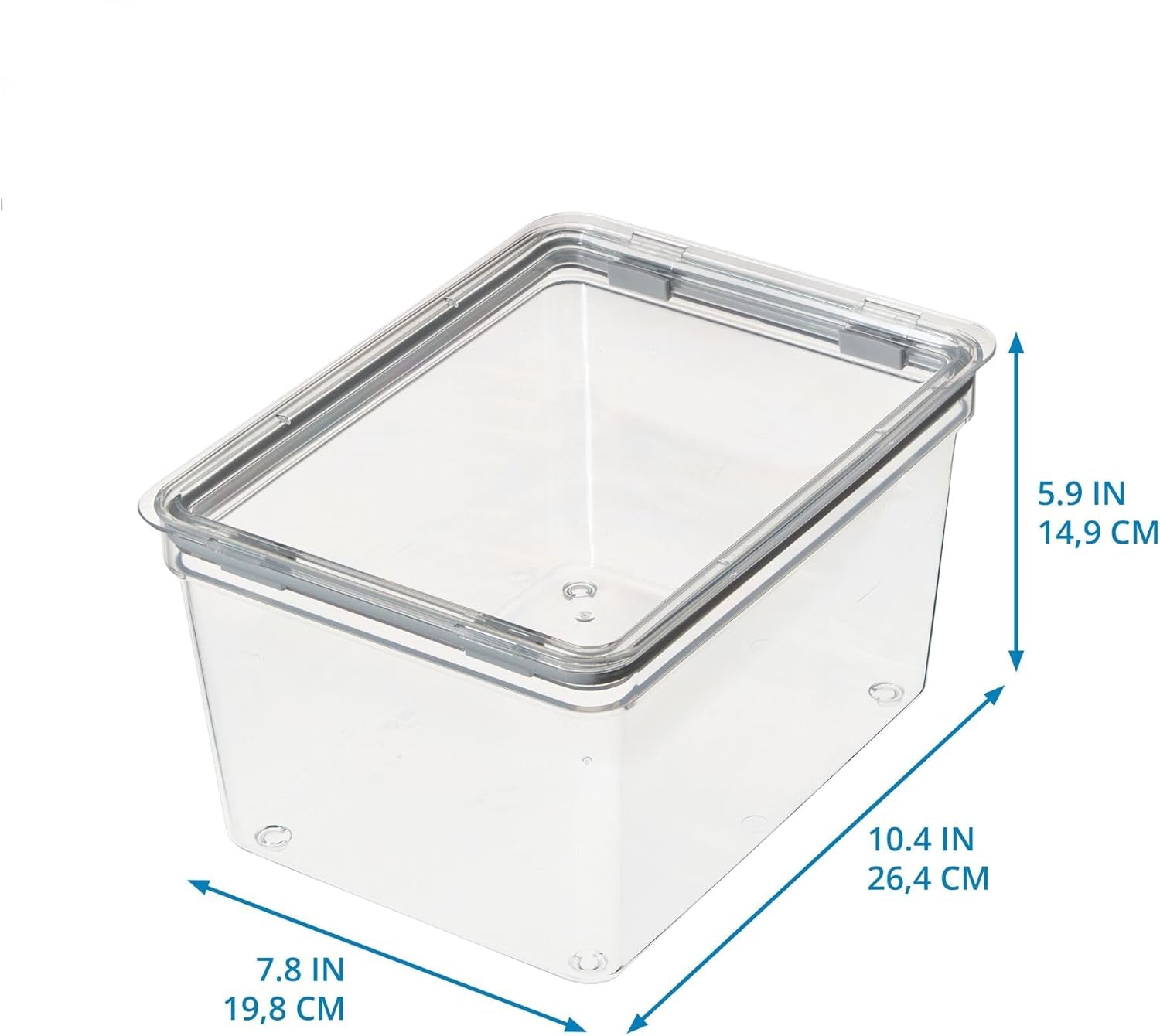 iD Fresh Large Tall Short Dry Goods Bin Clear
