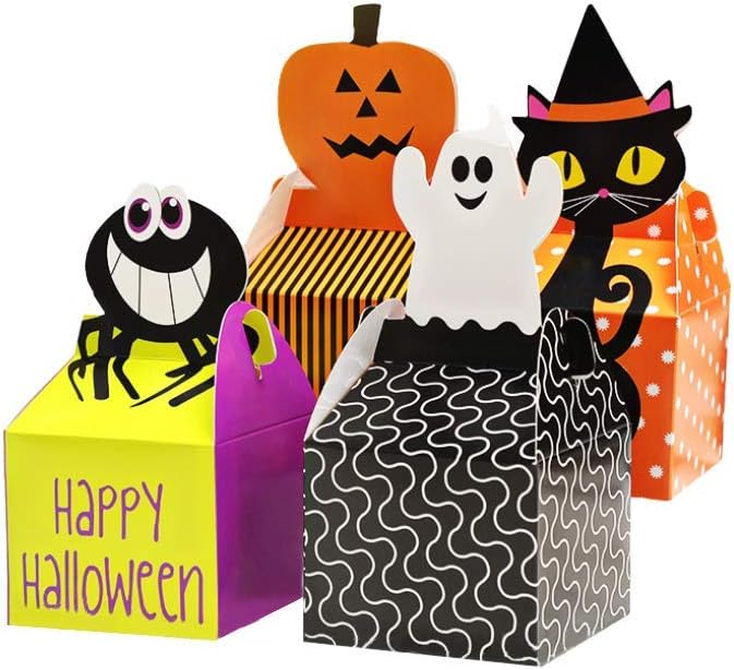 Treat Box Halloween 9.84in 4PK