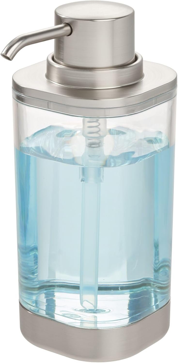 Ilese Soap Pump Clear/Brushed Nickel