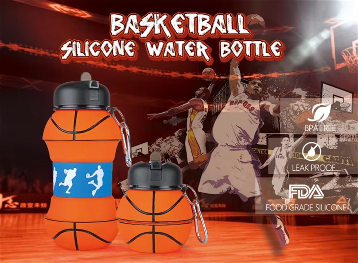 550ML Foldable Bottle Basketball