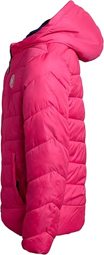 Solid Faux Packable Midwt Jacket Hot Pink