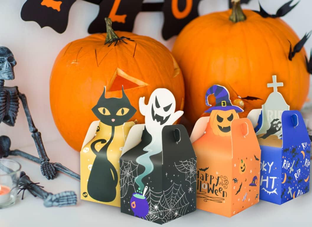 Treat Box Halloween 9.84in 4PK