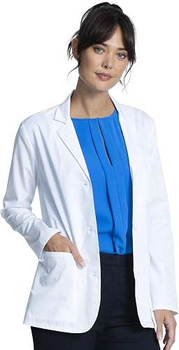 Bata de consulta de 28" blanca