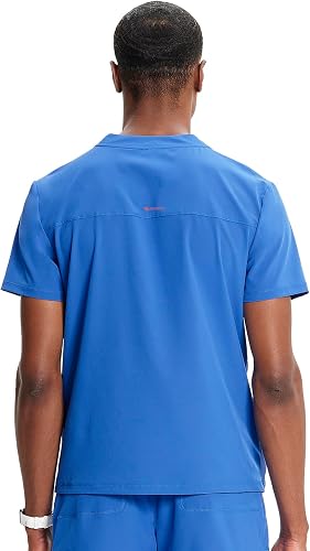 Camiseta de hombre con media cremallera - Azul royal