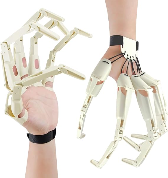 Adult White Articulating Left Hand Finger Glove