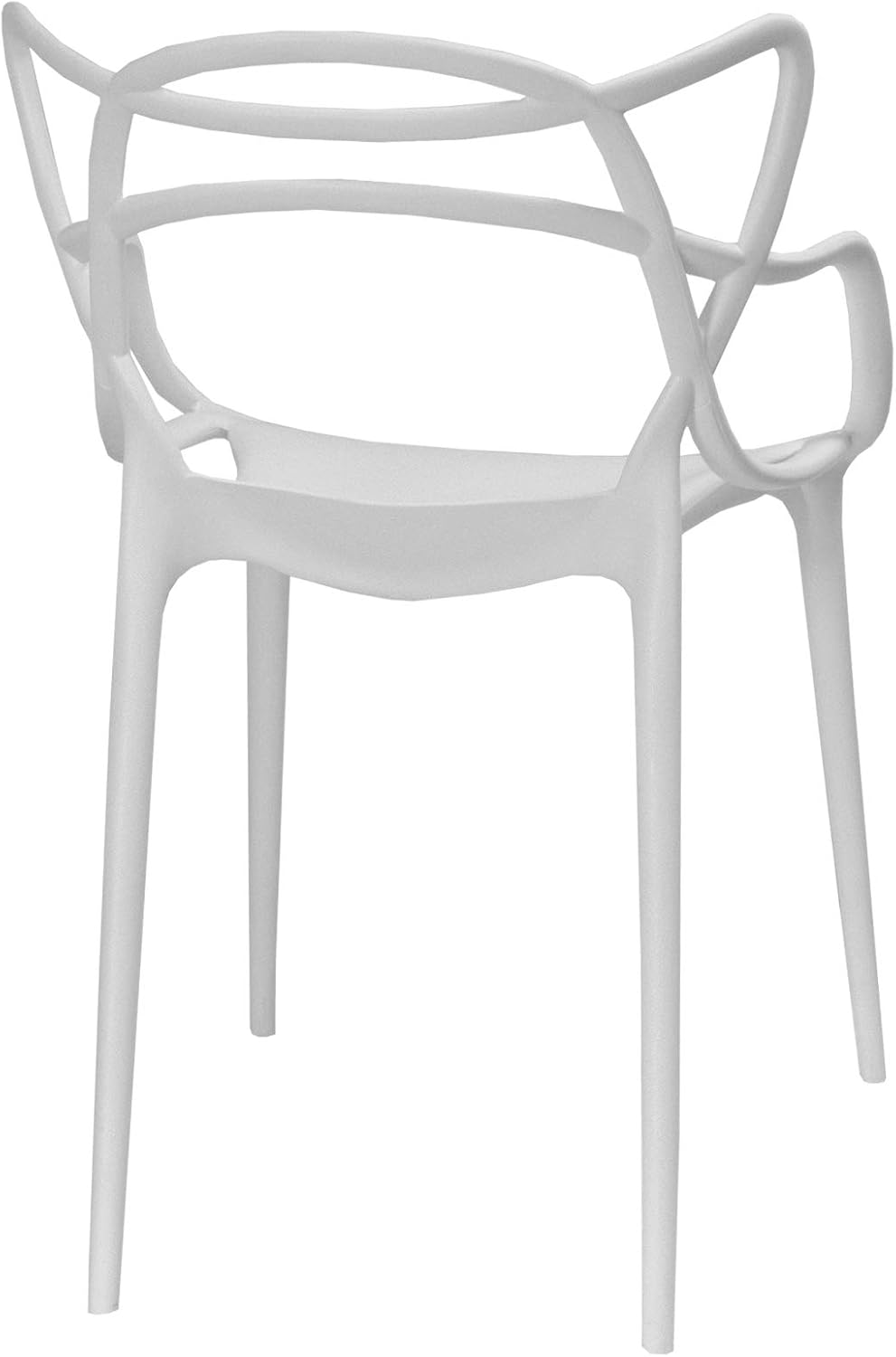 Colorful Modern Design Plastic Chair White