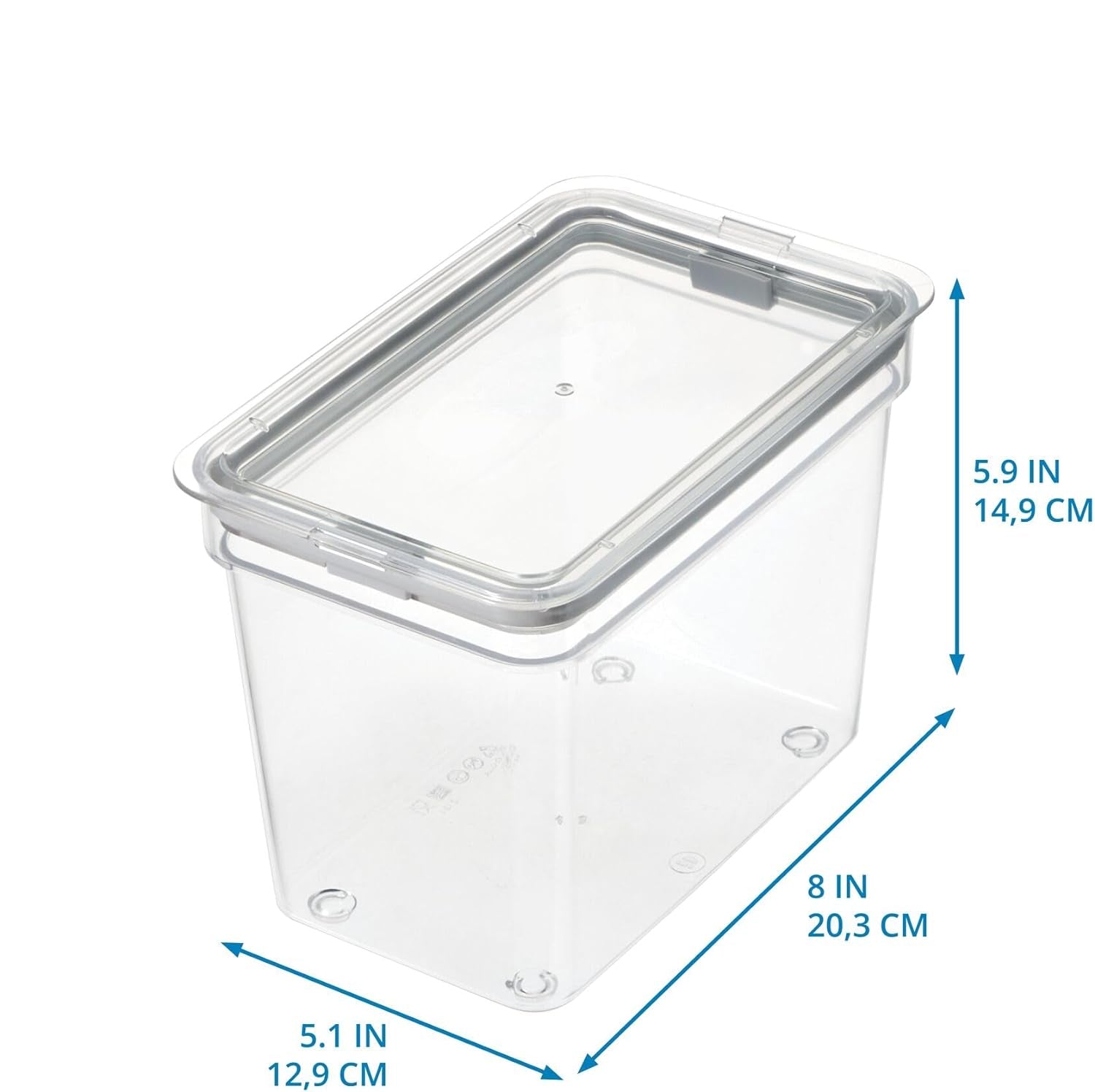 iD Fresh Medium Tall Dry Goods Bin Clear