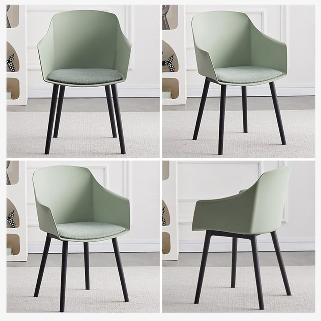 Nordic Style PP Plastic Dining Chair Green