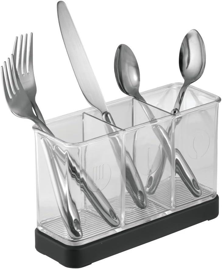 Forma 2 Flatware Organizer Matte Black/Clear