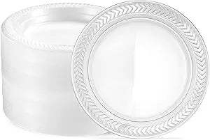 6" CLEAR PLASTIC PLATE - 20CT