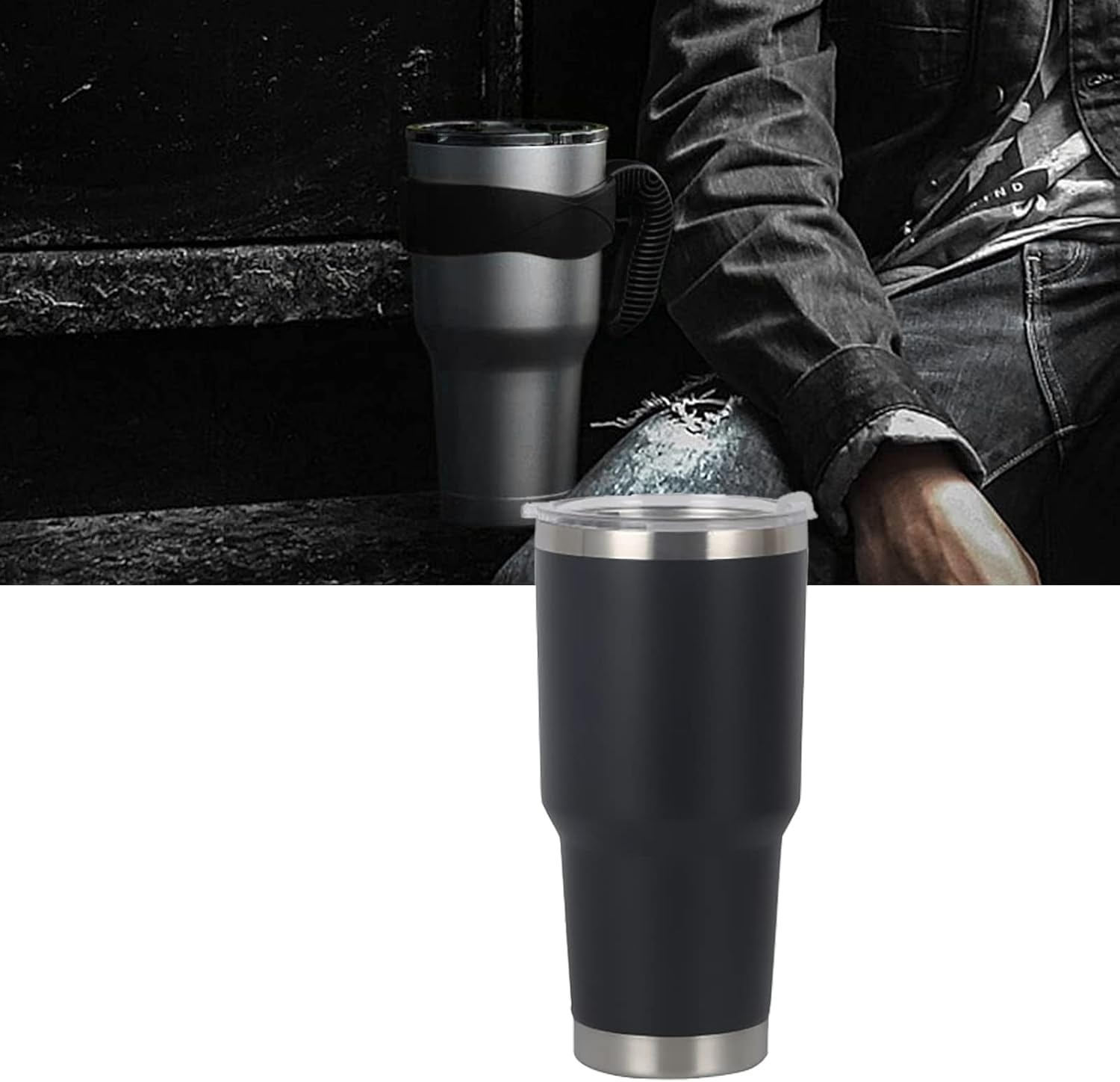 20oz Stainless Steel Double Wall Tumbler Black