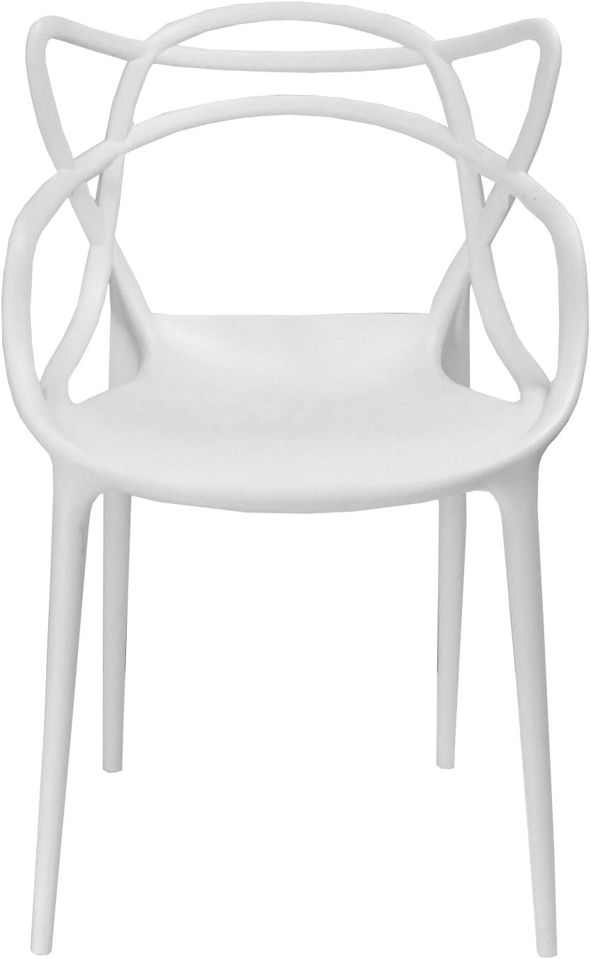 Colorful Modern Design Plastic Chair White