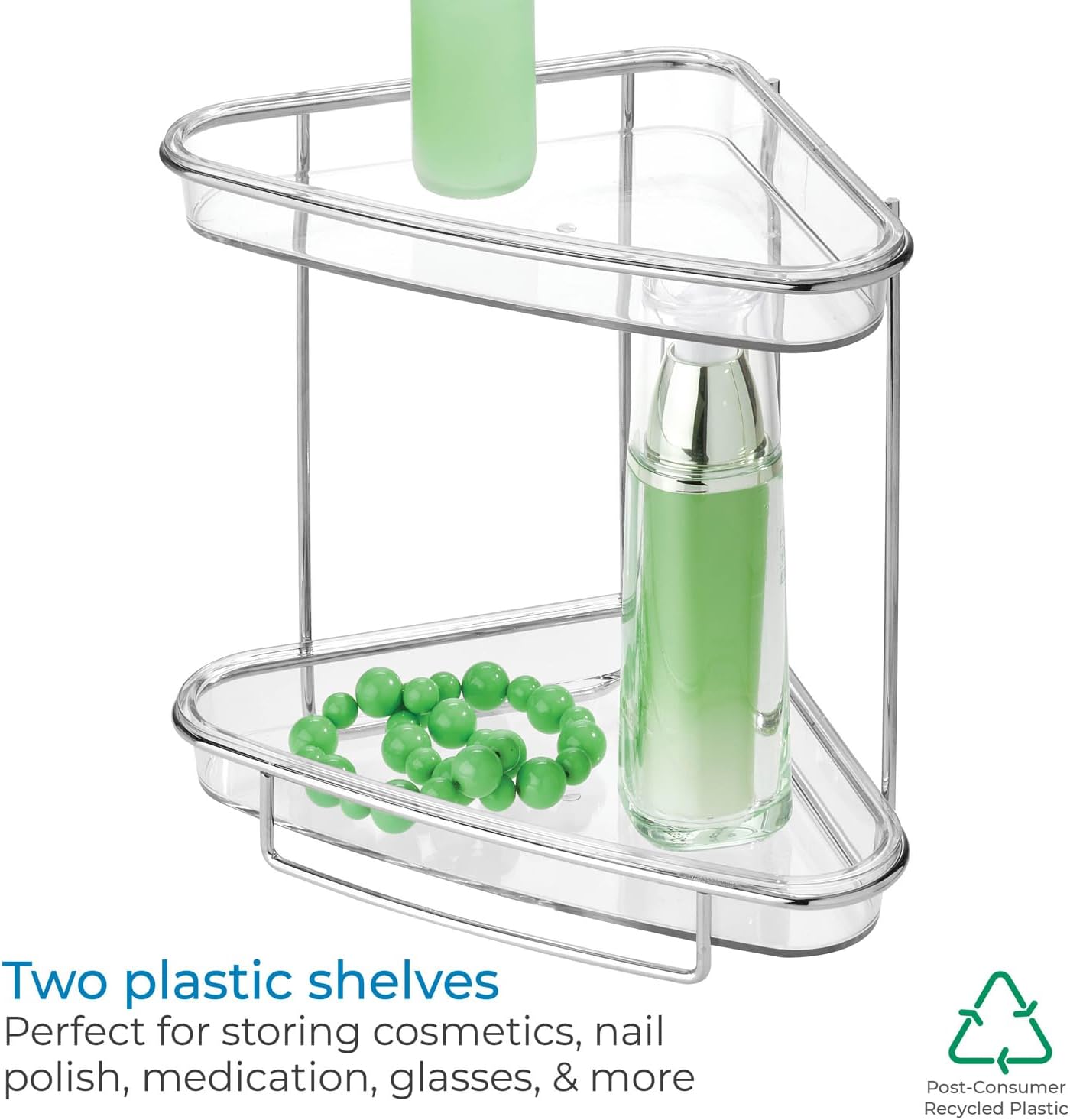 RPET Clarity 2-Tier Vanity Shelf