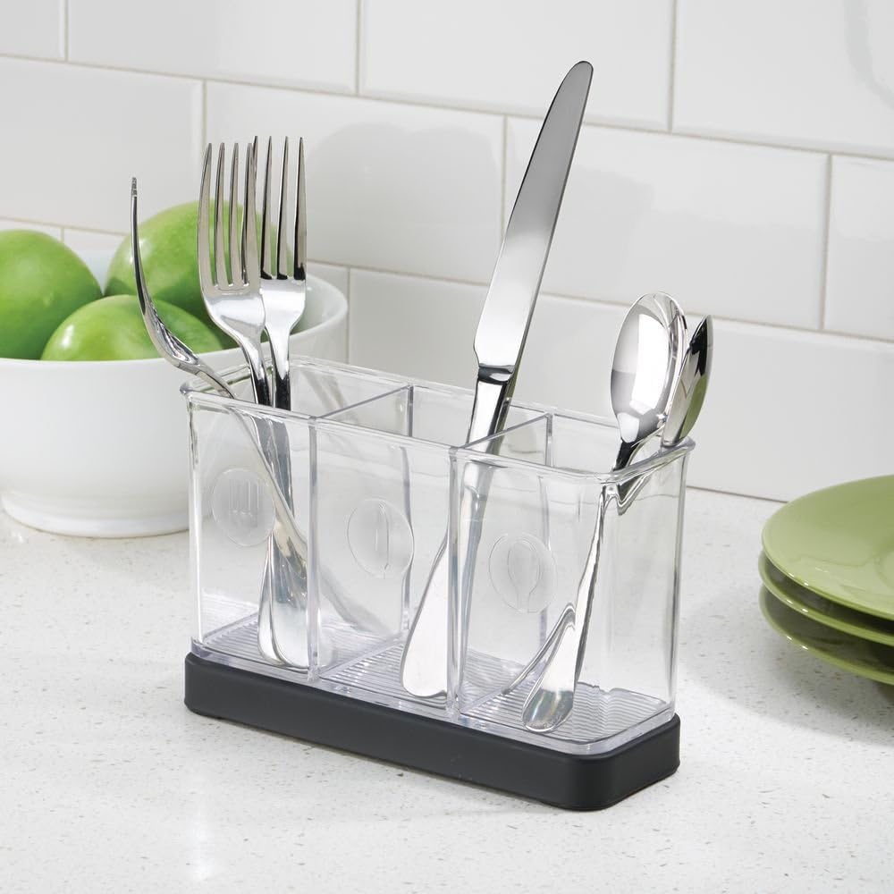 Forma 2 Flatware Organizer Matte Black/Clear