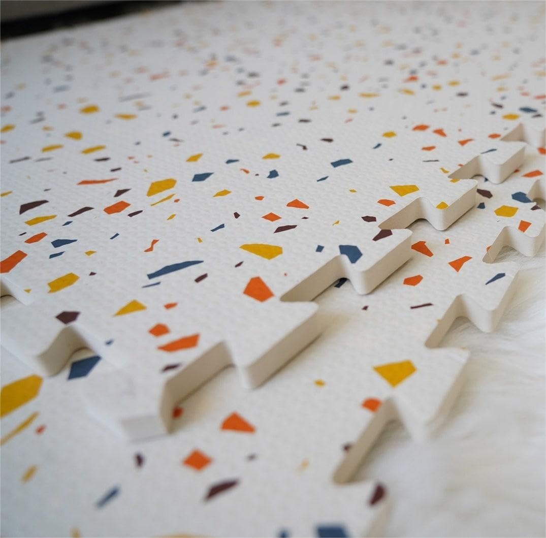 Mat with Design 6 Pieces - Orange