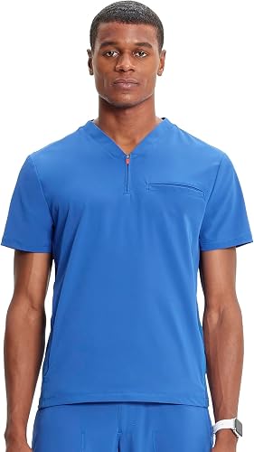 Men's  Partial Zip Top Royal