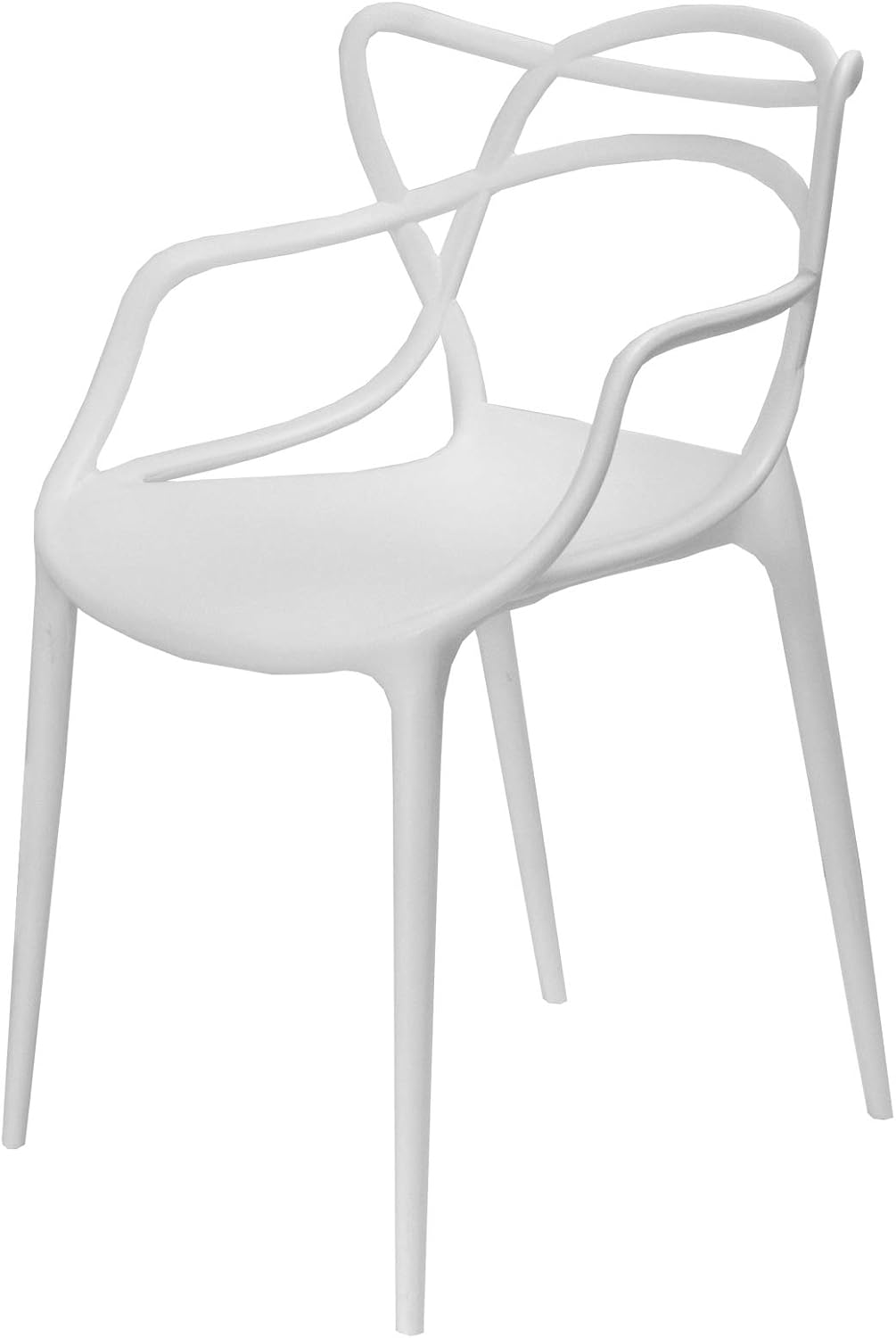 Colorful Modern Design Plastic Chair White