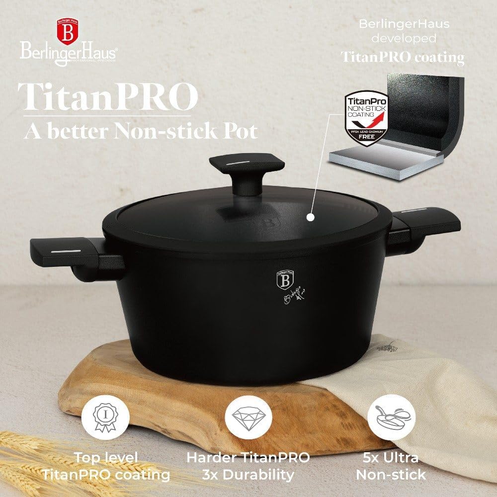 Cookware Set  Black / Silver 10pcs