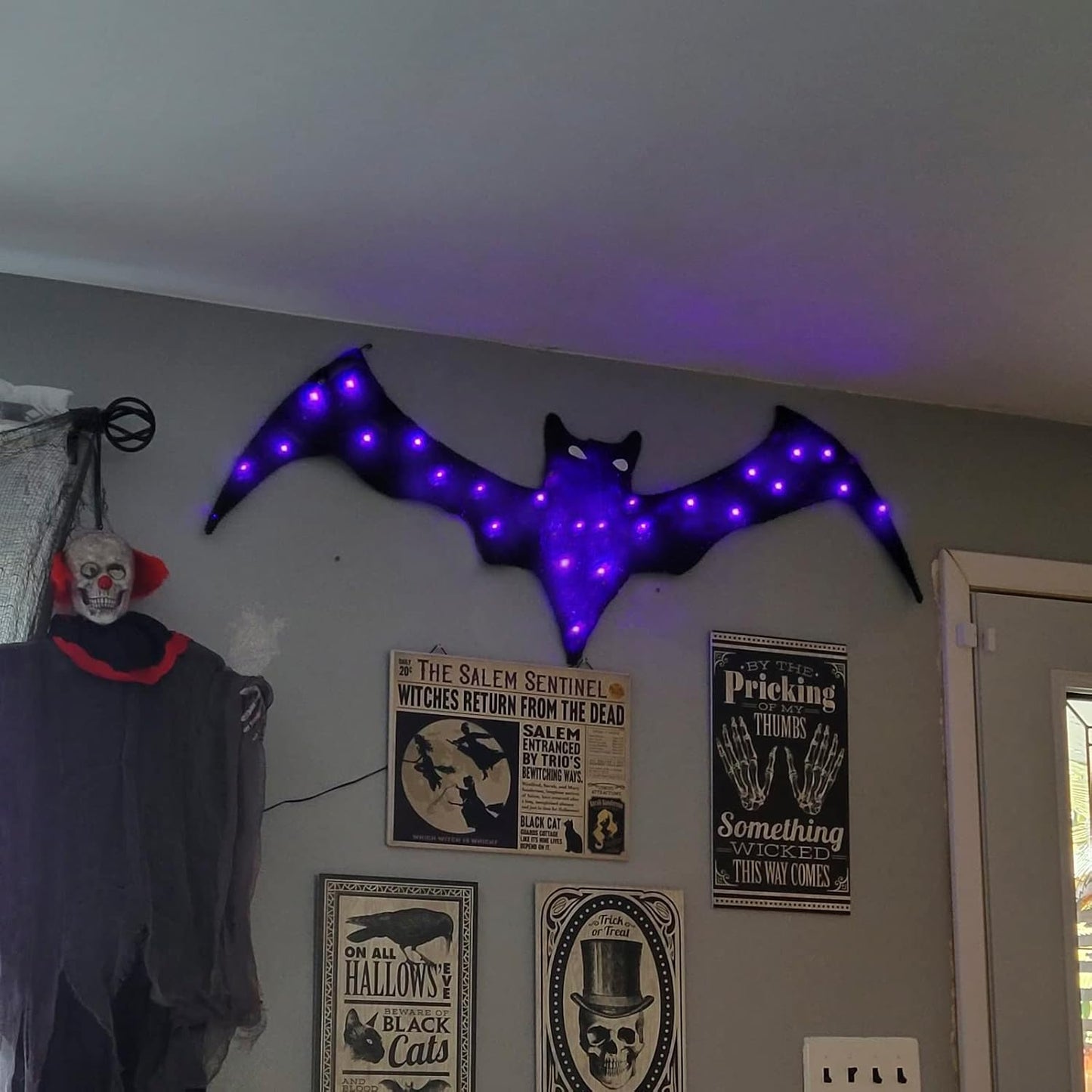 Bat w/Light  27.6" x 18.1" x 2"