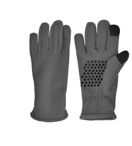 MICROFLEECE TOUCHSCREEN GLOVE - GREY