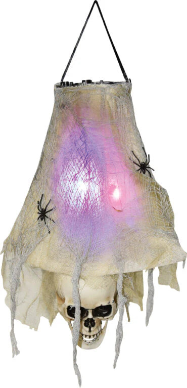 19.7"Light Up Hanging Skull Lantern Prop
