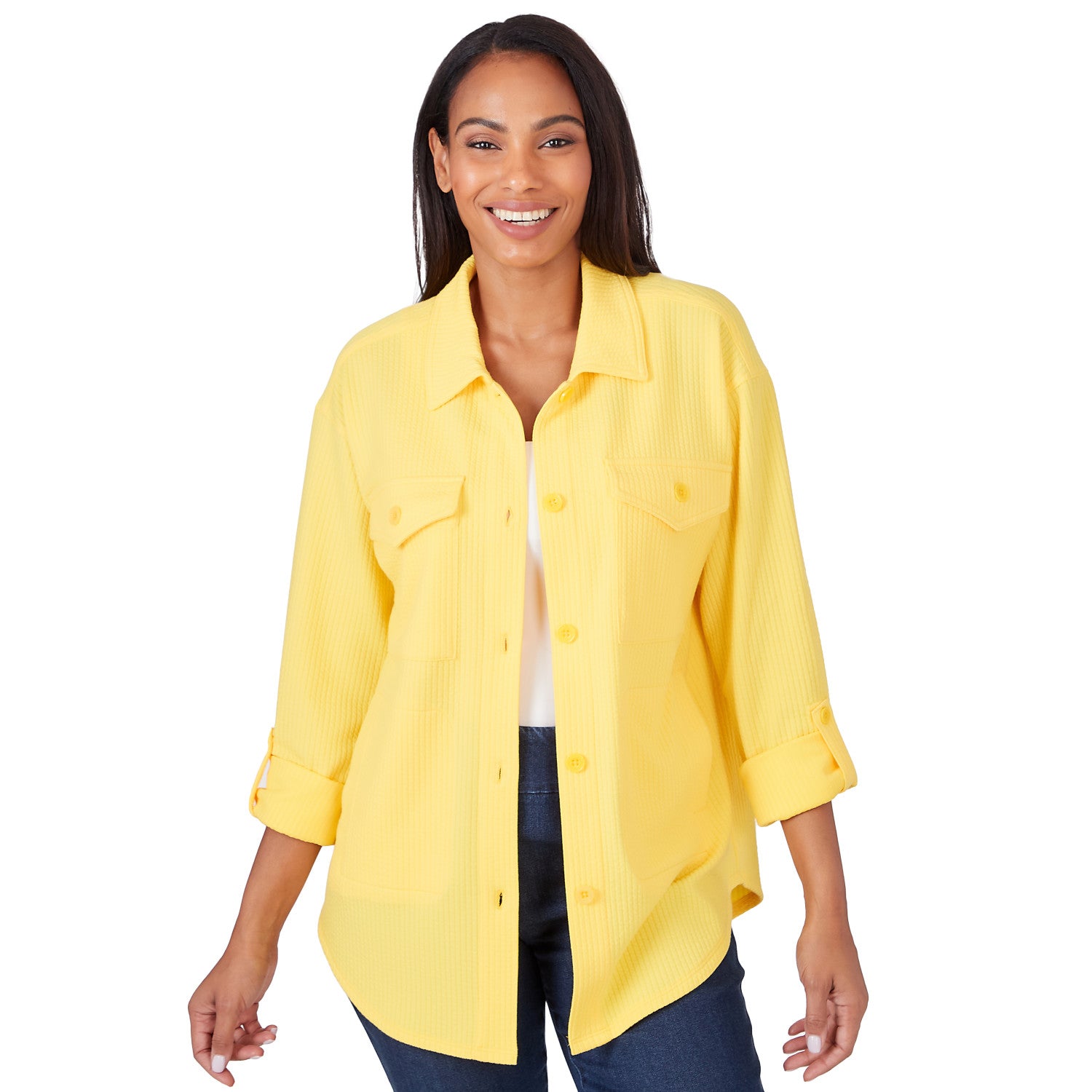 Horizon Cable Ottoman Shirt Jacket - Ruby Rd
