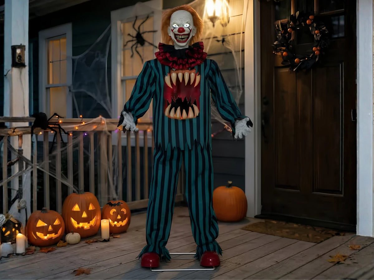 65" Hollow Clown with Teeth Halloween Decoration
