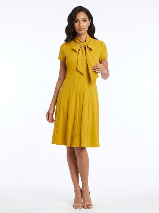 Dress Cap Sleeve Citron