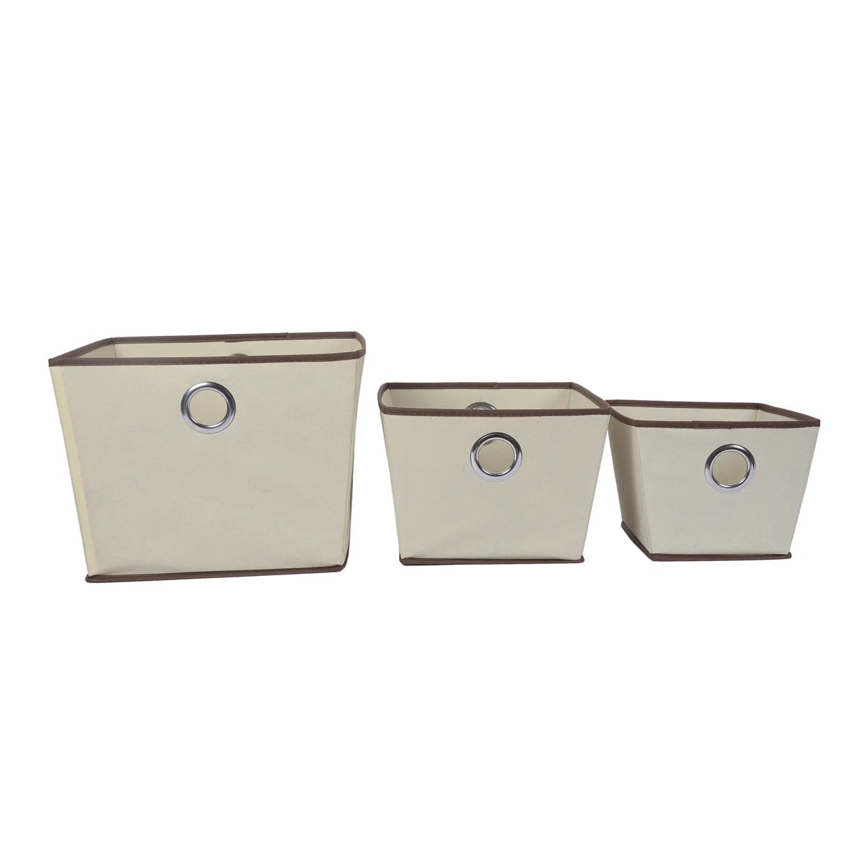 15" x 13" x 10" Large Non Woven Storage Tote Beige